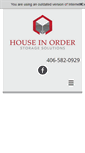 Mobile Screenshot of houseinorderclosets.com